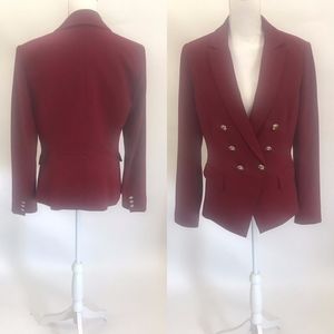 White House Black Market Burgundy Blazer